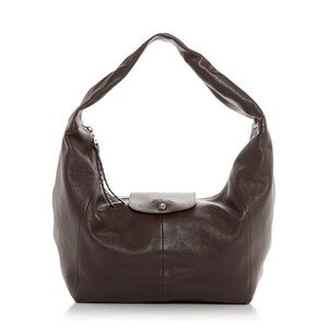 Lonchamp Le Pilage  Portobello leather hobo bag in Mocha